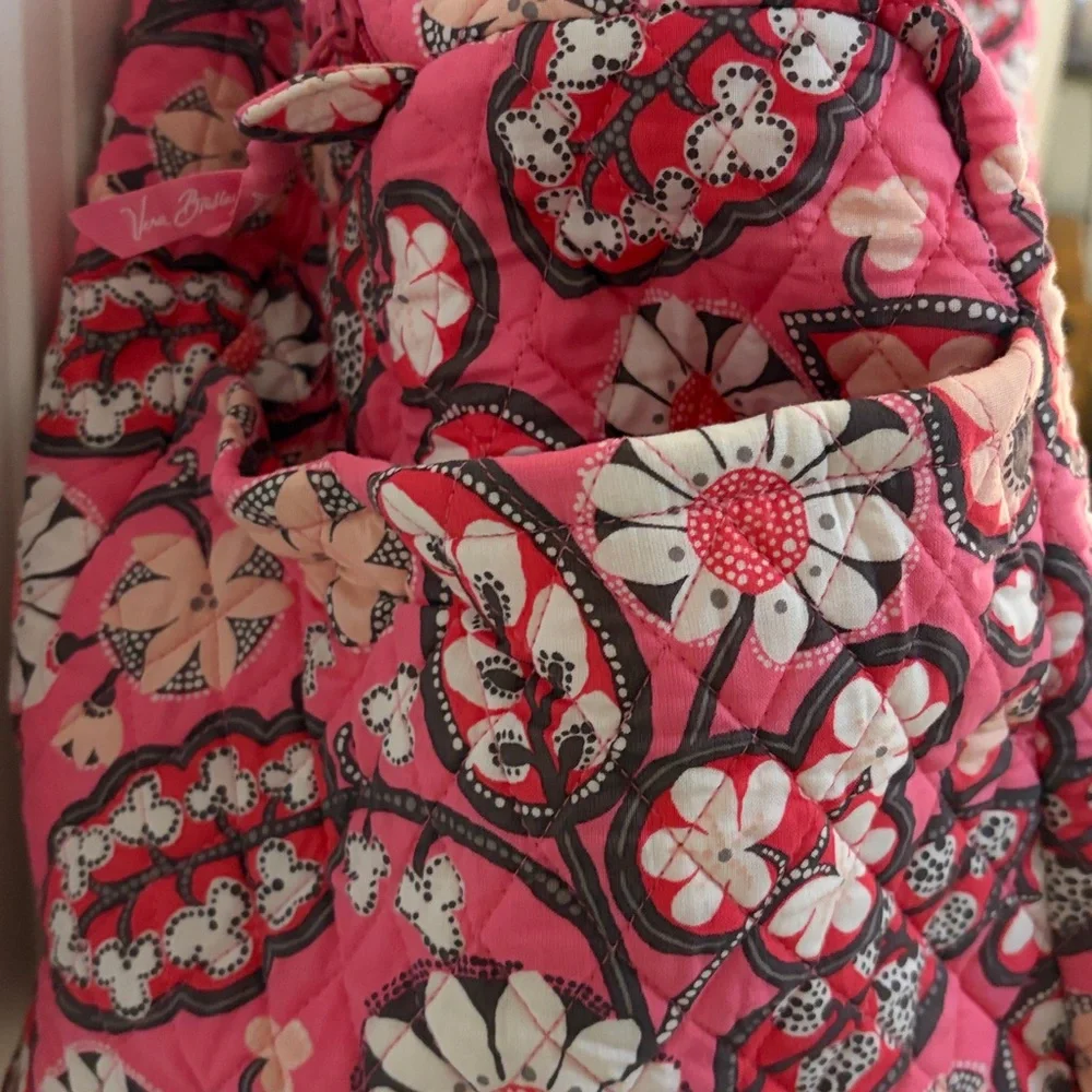 Vera Bradley Pink and Red Floral Weekender Travel Bag - Picture 2 of 5